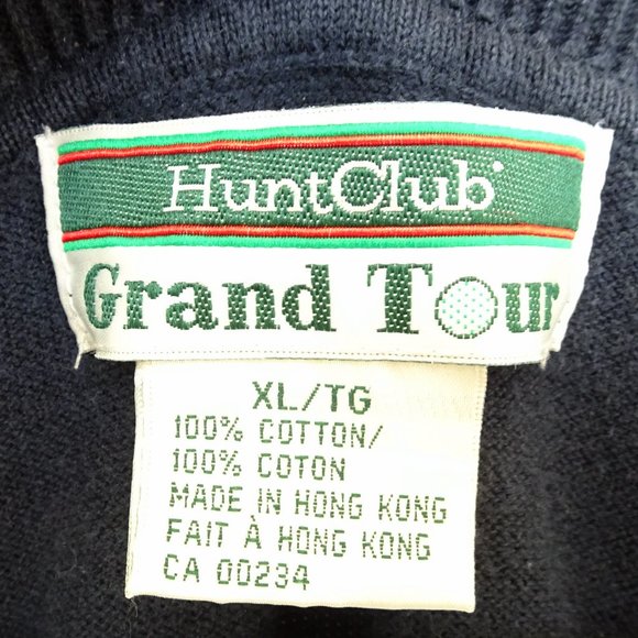 Hunt Club Grand Tour Navy Cotton Vest - Picture 4 of 4